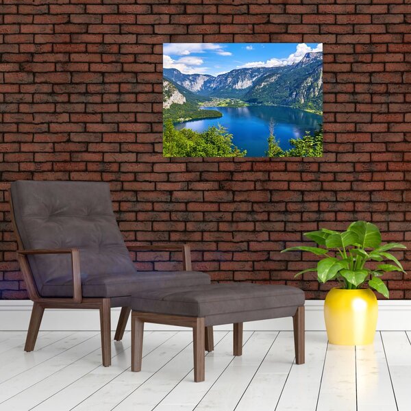 Slika - Hallstattsko jezero, Hallstatt, Avstrija (70x50 cm)