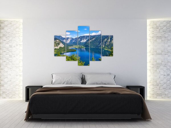 Slika - Hallstattsko jezero, Hallstatt, Avstrija (150x105 cm)