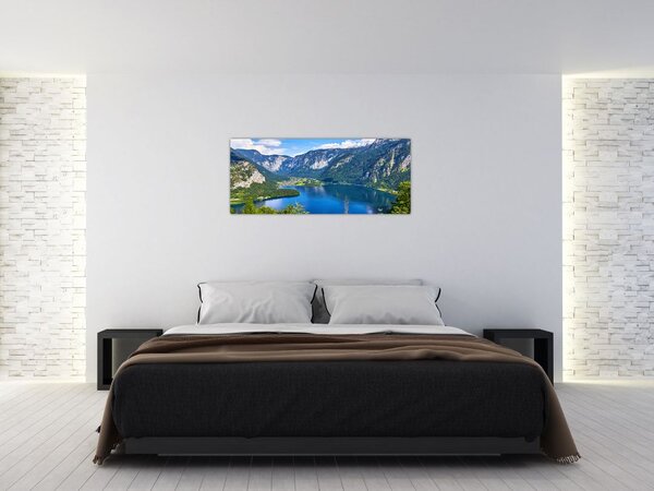 Slika - Hallstattsko jezero, Hallstatt, Avstrija (120x50 cm)