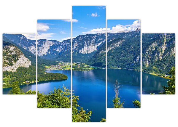 Slika - Hallstattsko jezero, Hallstatt, Avstrija (150x105 cm)