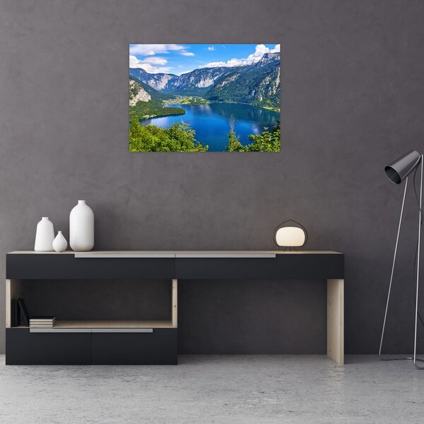 Slika - Hallstattsko jezero, Hallstatt, Avstrija (70x50 cm)