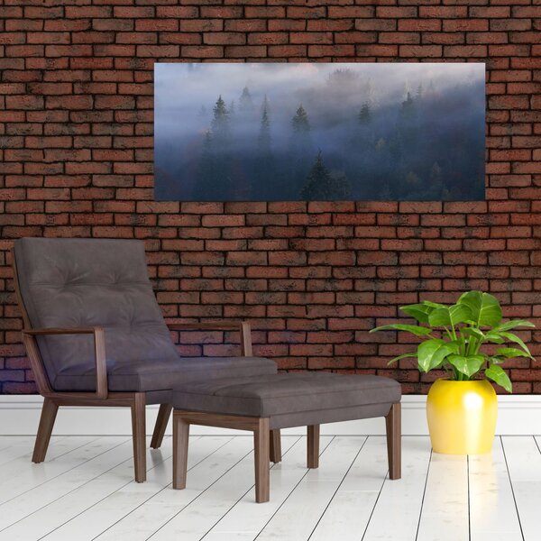 Slika - Gozd v megli, Karpati, Ukrajina (120x50 cm)