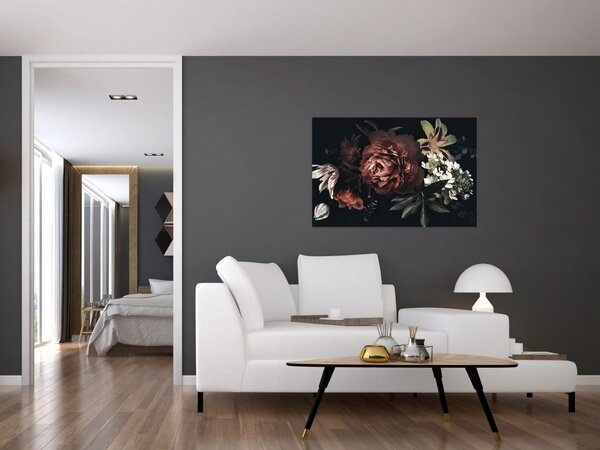 Slika - Temne rože (90x60 cm)