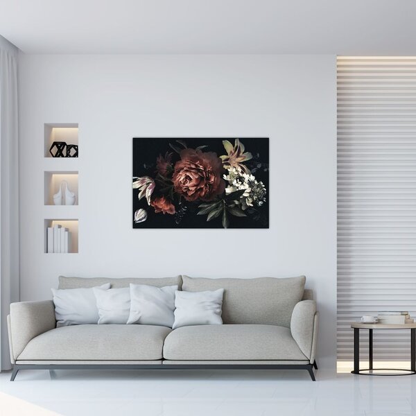 Slika - Temne rože (90x60 cm)