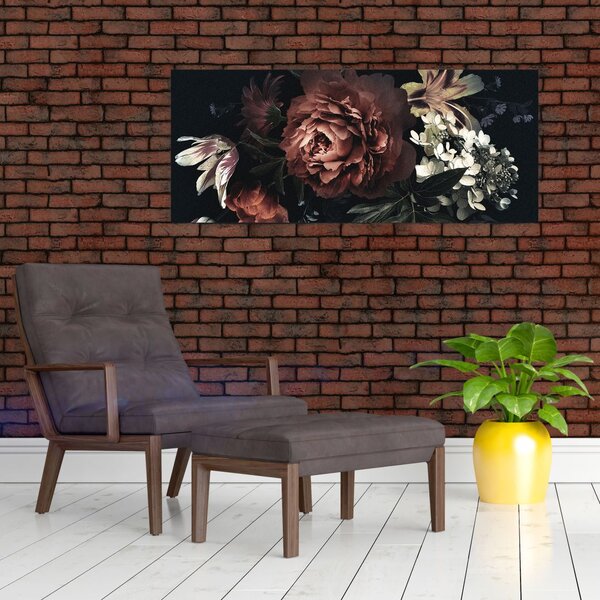 Slika - Temne rože (120x50 cm)