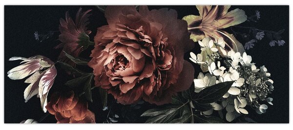 Slika - Temne rože (120x50 cm)