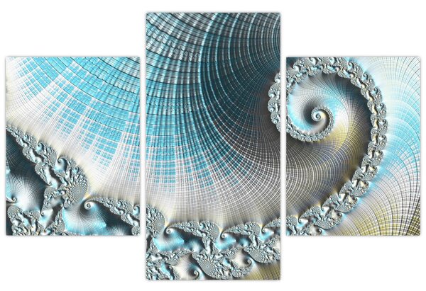 Teksturirana spiralna slika (90x60 cm)