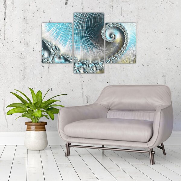 Teksturirana spiralna slika (90x60 cm)