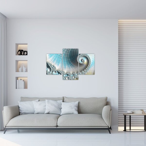 Teksturirana spiralna slika (90x60 cm)