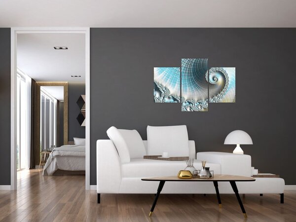 Teksturirana spiralna slika (90x60 cm)