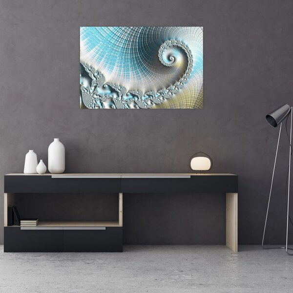 Teksturirana spiralna slika (90x60 cm)