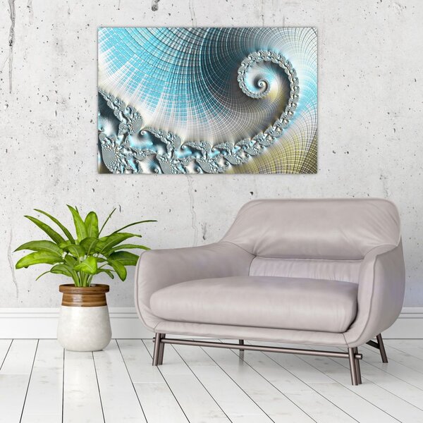 Teksturirana spiralna slika (90x60 cm)