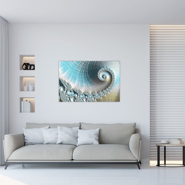 Teksturirana spiralna slika (90x60 cm)