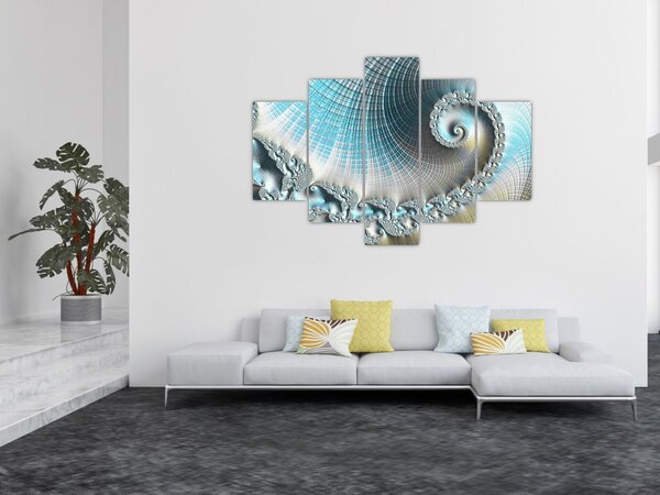 Teksturirana spiralna slika (150x105 cm)