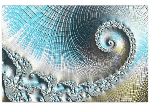 Teksturirana spiralna slika (90x60 cm)