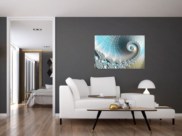 Teksturirana spiralna slika (90x60 cm)