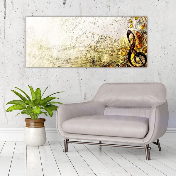Slika - Moč glasbe (120x50 cm)