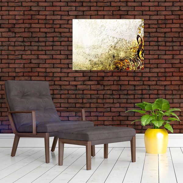 Staklena slika - Moč glasbe (70x50 cm)