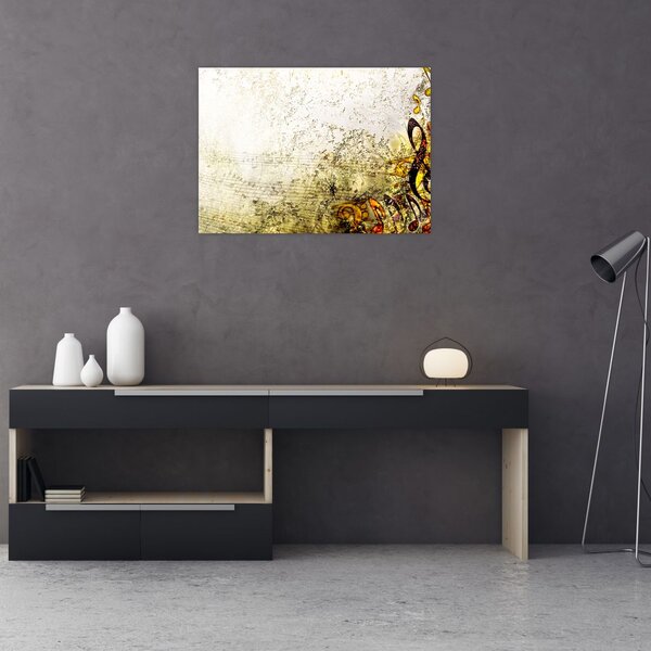 Staklena slika - Moč glasbe (70x50 cm)