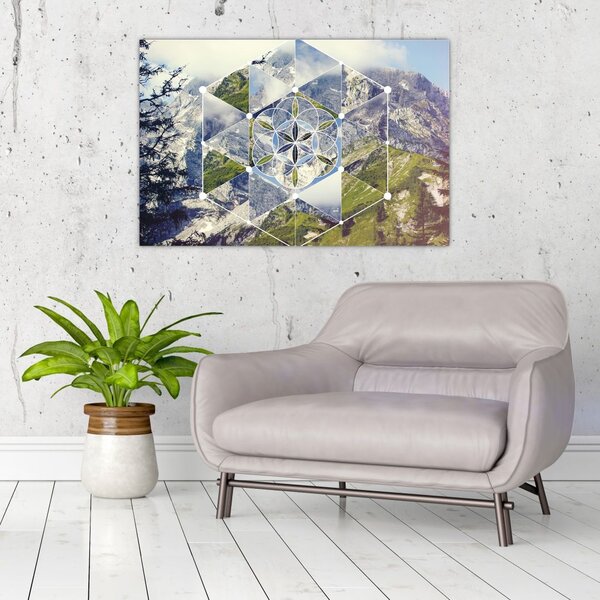 Slika - Geometrijski lik (90x60 cm)
