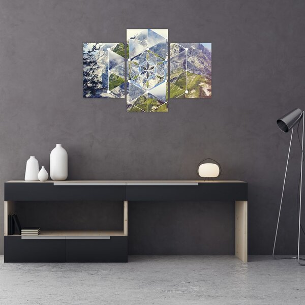 Slika - Geometrijski lik (90x60 cm)