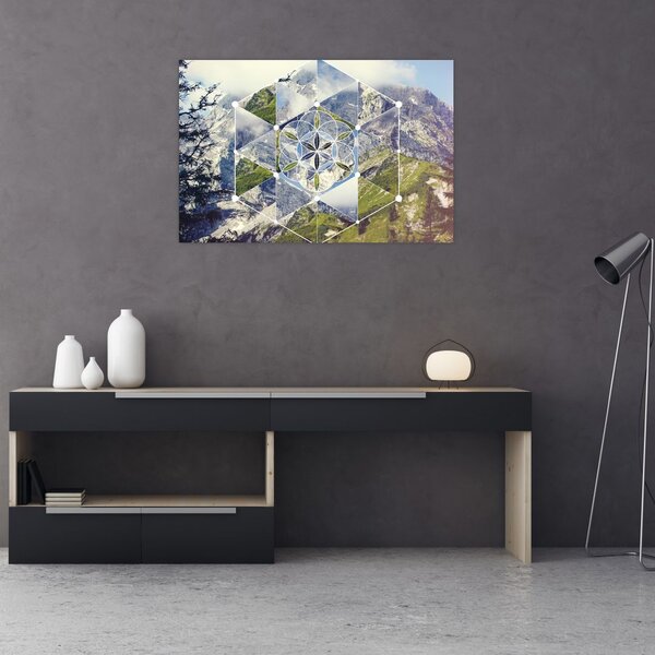 Slika - Geometrijski lik (90x60 cm)