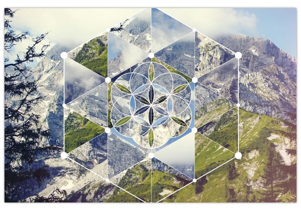 Slika - Geometrijski lik (90x60 cm)