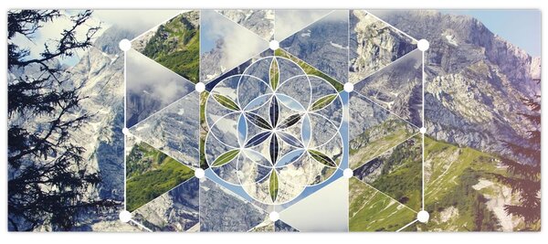 Slika - Geometrijski lik (120x50 cm)