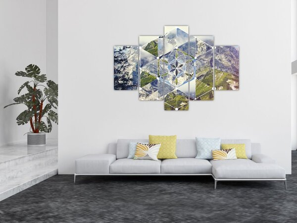 Slika - Geometrijski lik (150x105 cm)