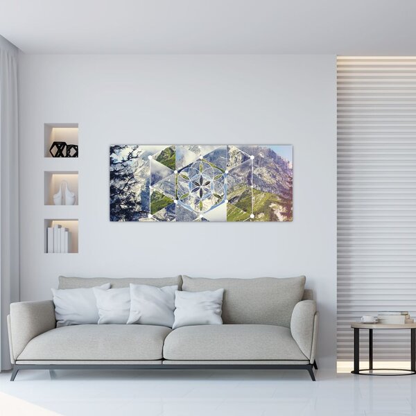 Slika - Geometrijski lik (120x50 cm)