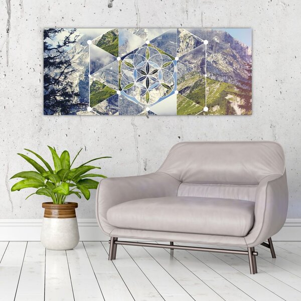 Slika - Geometrijski lik (120x50 cm)