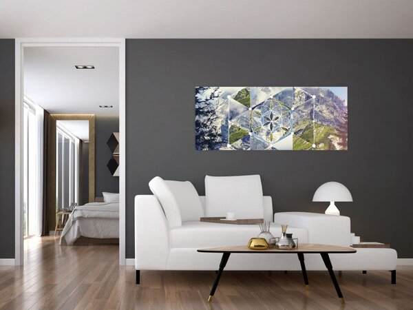 Slika - Geometrijski lik (120x50 cm)