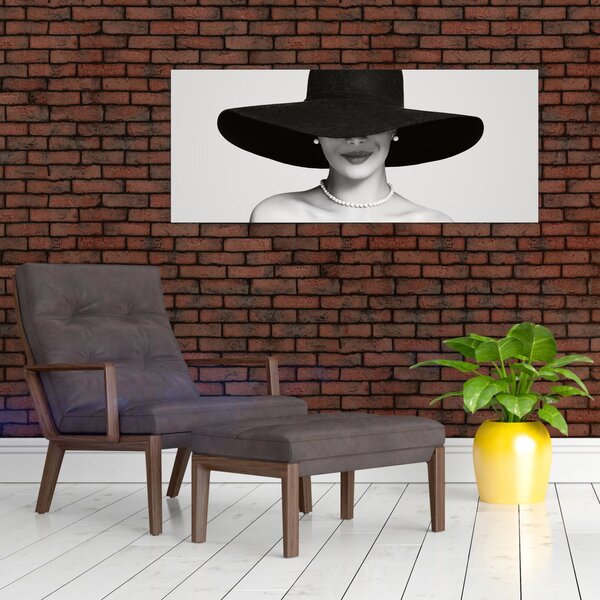 Slika - Ženska s klobukom (120x50 cm)