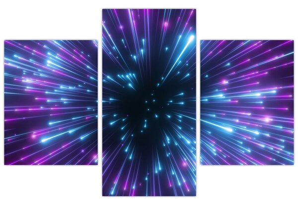 Slika - Neonski prostor (90x60 cm)