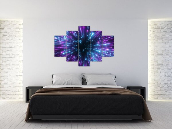 Slika - Neonski prostor (150x105 cm)