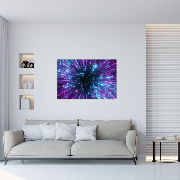 Slika - Neonski prostor (90x60 cm)