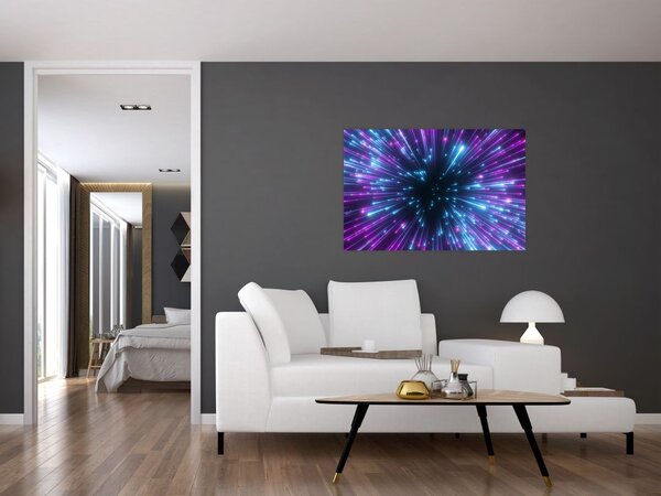 Slika - Neonski prostor (90x60 cm)
