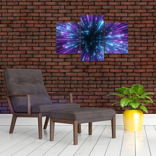 Slika - Neonski prostor (90x60 cm)