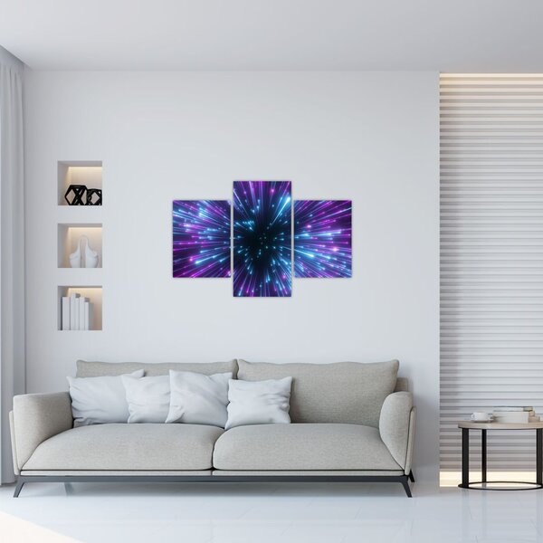 Slika - Neonski prostor (90x60 cm)