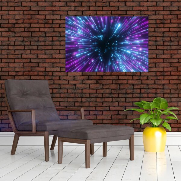 Slika - Neonski prostor (90x60 cm)