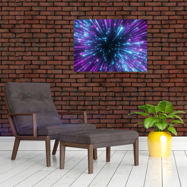 Slika - Neonski prostor (70x50 cm)