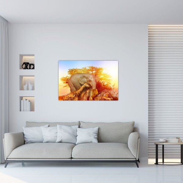 Slika afriških živali (90x60 cm)