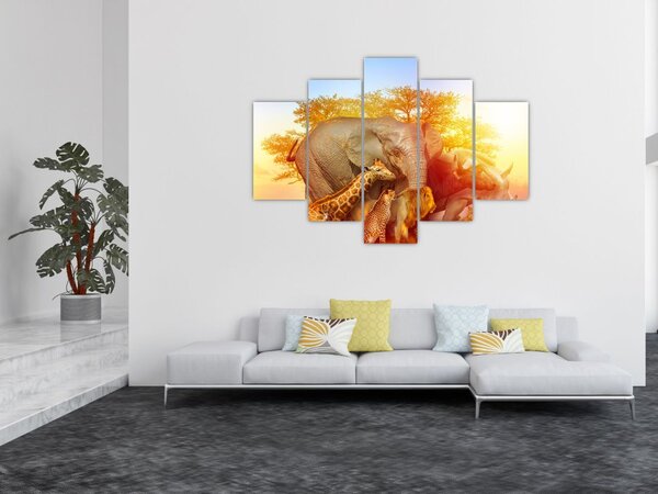 Slika afriških živali (150x105 cm)