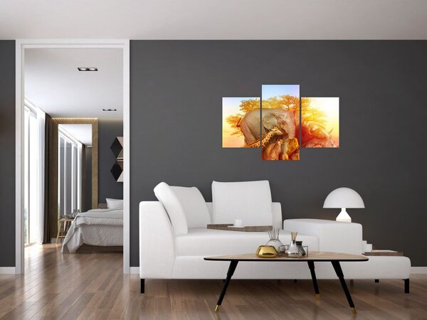 Slika afriških živali (90x60 cm)