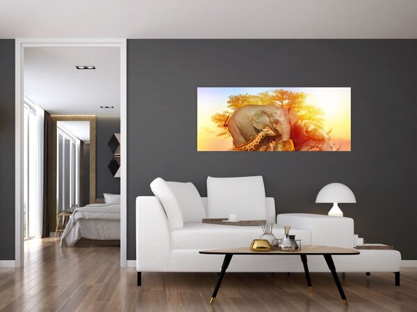 Slika afriških živali (120x50 cm)