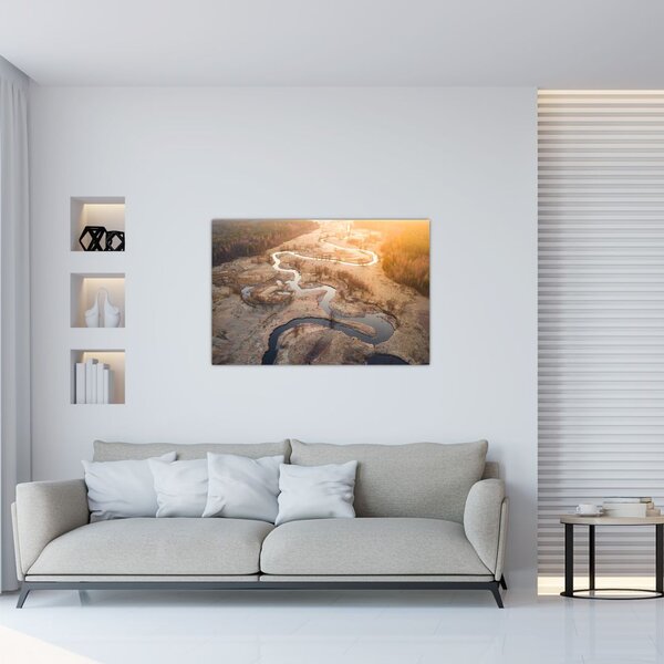 Slika - Zora nad meandri (90x60 cm)