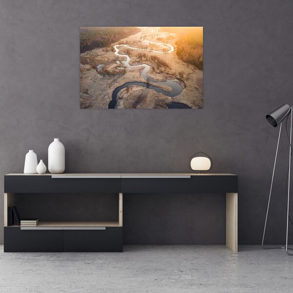 Slika - Zora nad meandri (90x60 cm)