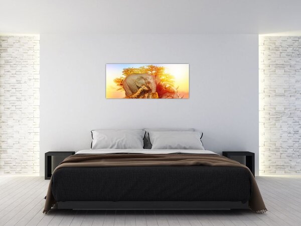 Slika afriških živali (120x50 cm)