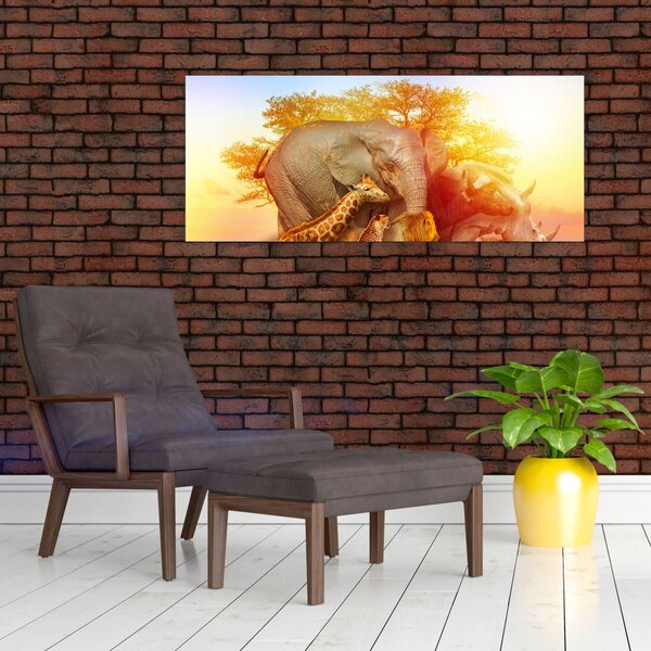 Slika afriških živali (120x50 cm)