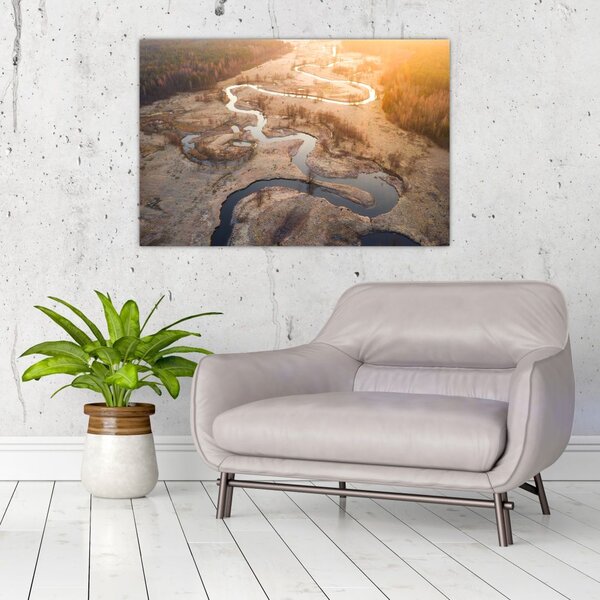 Slika - Zora nad meandri (90x60 cm)